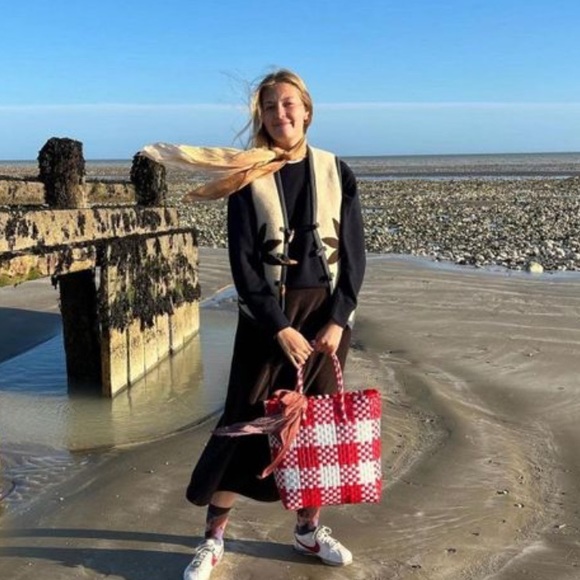 Lalo The Shop Large Red Tote - Picture 3 of 5